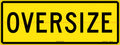 600x600mm 6mm Corflute Class 1 Reflective Oversize Vehicle Sign