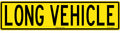 1020x250mm Long Vehicle Sign | Heavy Transport | Uniform Safety Signs