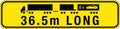 510X250mm Metal Class 2 Road Train 36.5m Long Sign | Uniform Safety Signs