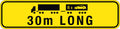 30m Long Road Train Sign | Heavy Haulage Transport | Uniform Safety Signs