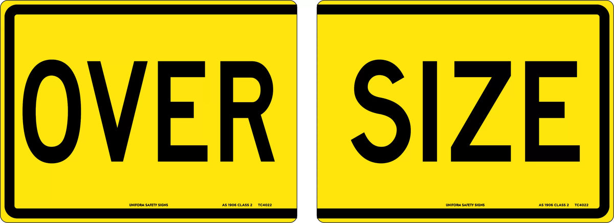 510x250mm Metal Class 2 Hinged Over Size Sign | Uniform Safety Signs