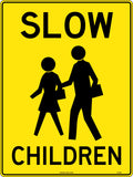 450x300mm Slow Children Sign | School Zones | Uniform Safety Signs