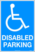 450x300mm Metal Disabled Parking Sign | Commercial Lots | Uniform Safety Signs