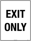 600x400mm Exit Only Sign | Commercial Parking Areas | Uniform Safety Signs