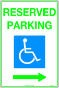 Right 450x300mm Reserved Parking Sign | Commercial Car Parks | Uniform Safety Signs