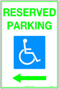 Left 450x300mm Reserved Parking Sign | Commercial Car Parks | Uniform Safety Signs