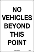 450x300mm No Vehicles Sign | Site Access Control | Uniform Safety Signs