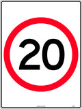 600x400mm Speed Roundel | Low Speed Zones | Uniform Safety Signs