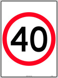 600x400mm Speed Limit Sign | Site Traffic Control | Uniform Safety Signs