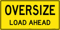 1200x600mm Oversize Load Sign | Heavy Haulage | Uniform Safety Signs