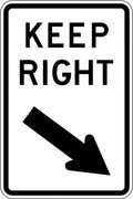 Metal Keep Right Sign | Warehouse Traffic Control | Uniform Safety Signs