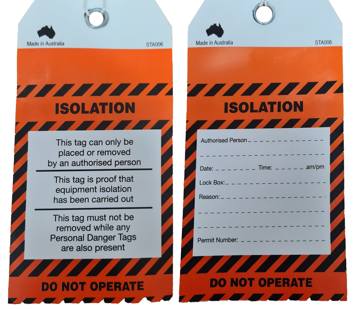Tear Proof Equipment Isolation Tags | Industrial Plant | Uniform Safety Signs