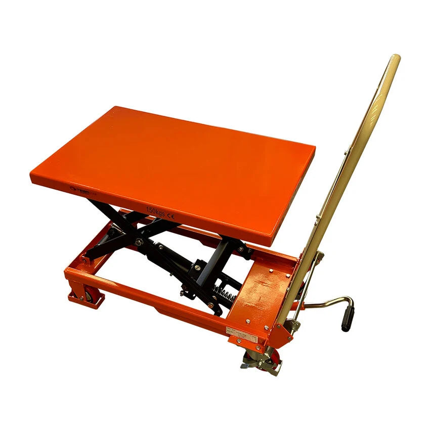 150kg Capacity Manual Scissor Lift | Warehouse Workstations | Team Systems, view 3