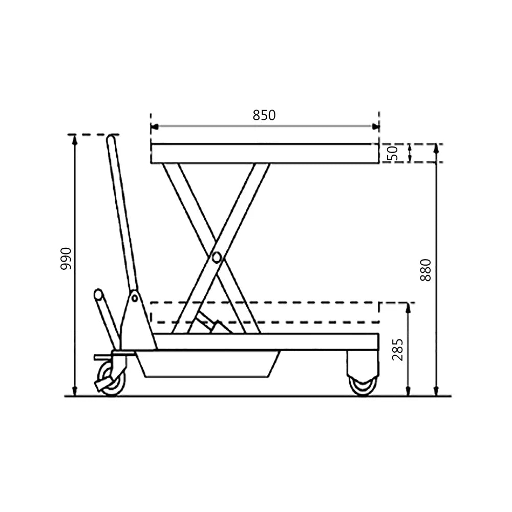 300kg Capacity Scissor Lift | Warehouse Loading | Team Systems, view 2