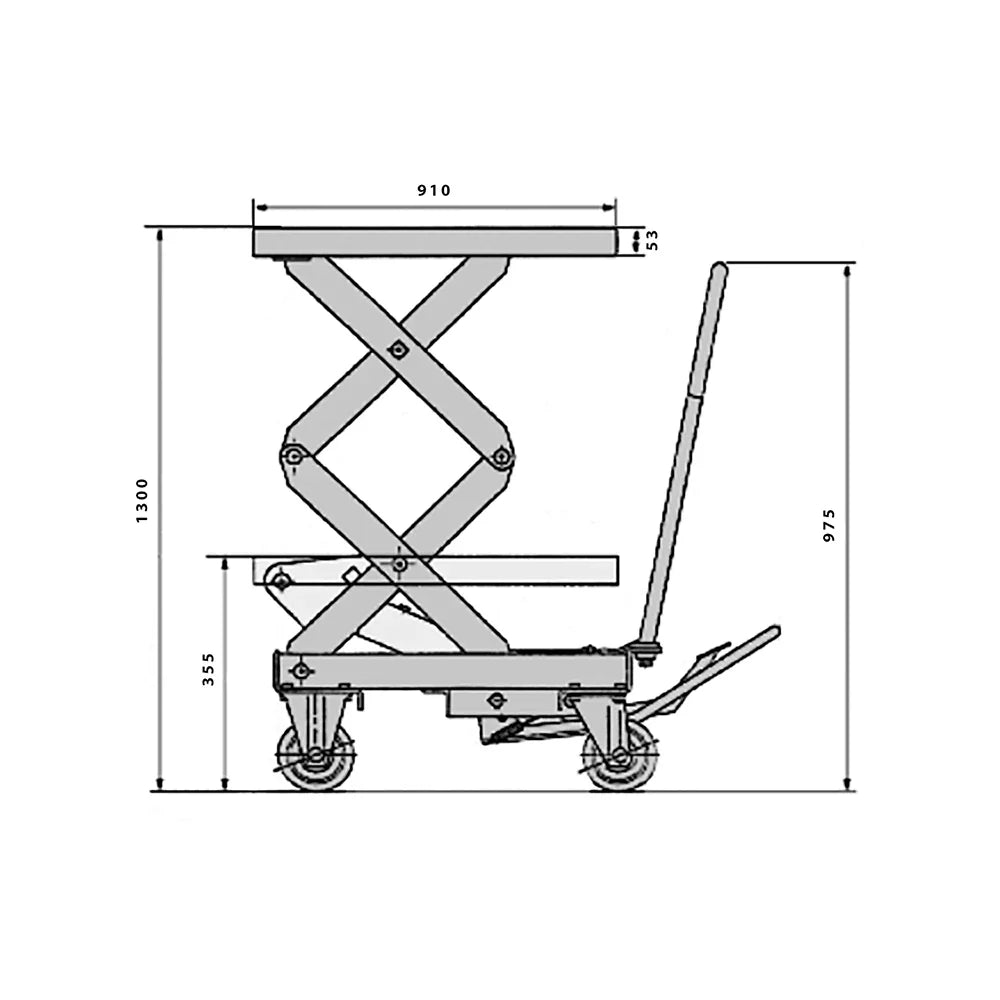 350kg Stainless Steel Scissor Lift | Hygienic Workspaces | Team Systems, view 2