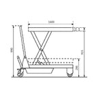 500kg Capacity Scissor Lift Table | Warehouse & Workshop | Team Systems, view 2