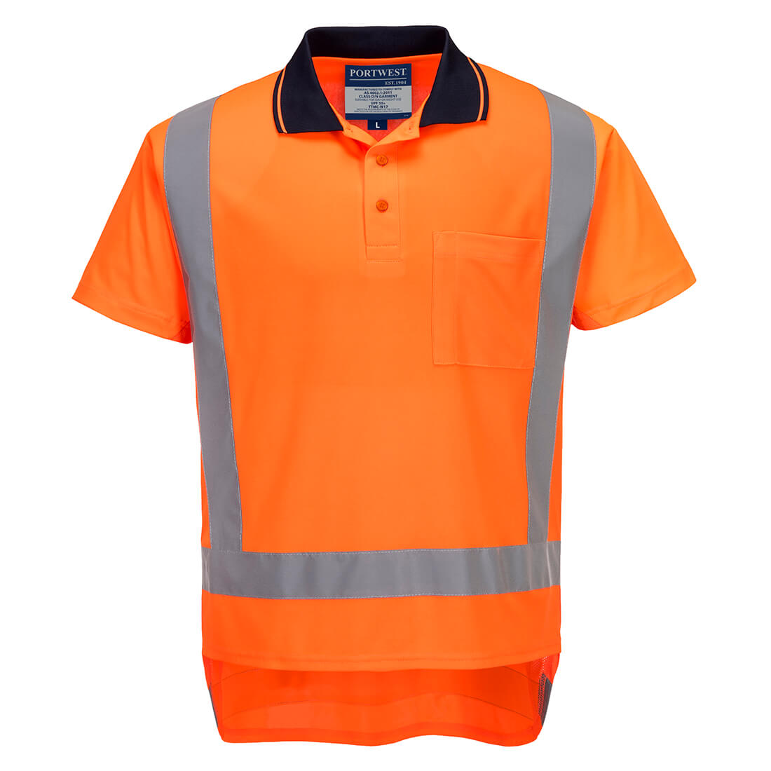 Hi-Vis X Back Polo Shirt - view 1