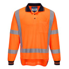 Hi-Vis Long Sleeve Polo Shirt - view 1