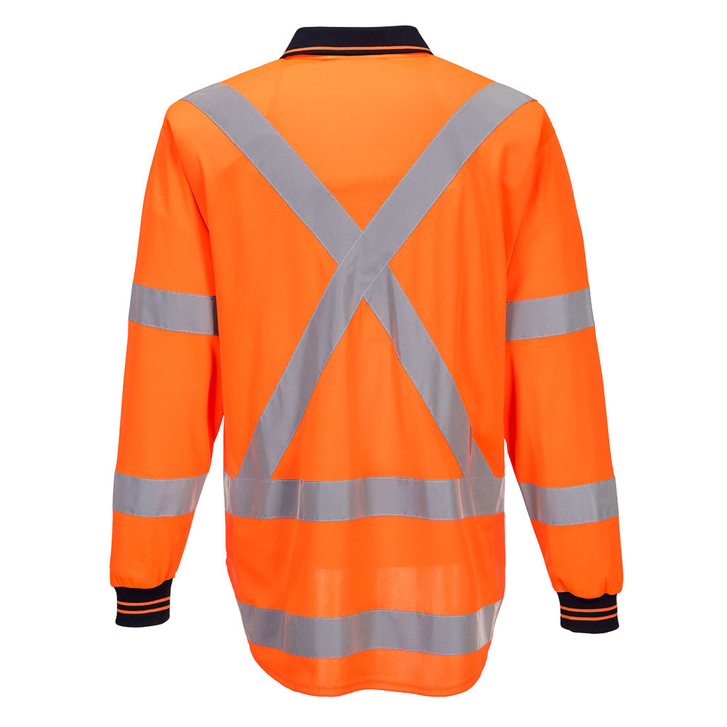 Hi-Vis Long Sleeve Polo Shirt - view 2