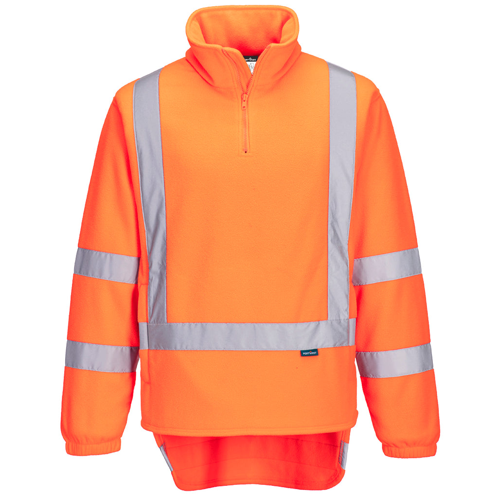 Hi-Vis X Back 1/4 Zip Polar Fleece - view 1