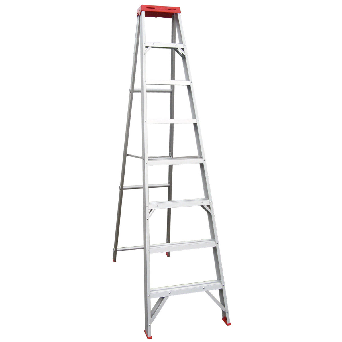 2.4m Aluminium Step Ladder | Industrial Trade Use | Indalex