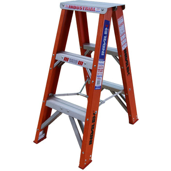 0.9m Fibreglass Step Ladder | Industrial Worksites | Indalex