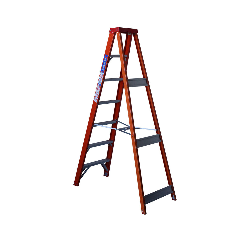 2.1m Fibreglass Step Ladder | Electrical Trade Work | Indalex, view 2