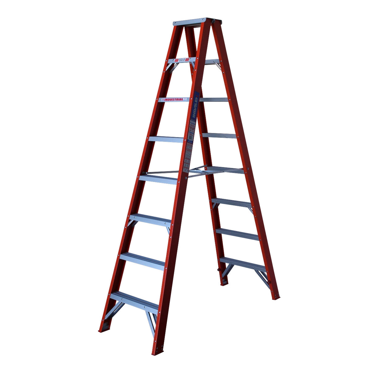 2.4m Fibreglass Step Ladder | Electrical Safety | Indalex, view 4