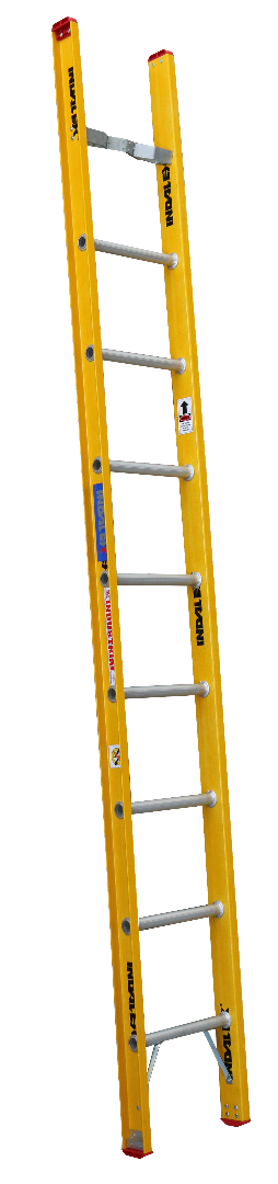 4.9m Fibreglass Single Ladder | Electrical Work | Indalex