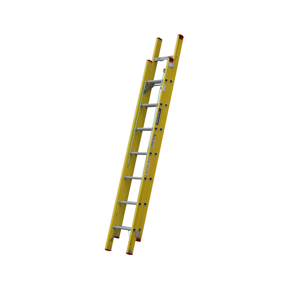 4.3m Fibreglass Extension Ladder | Electrical Work | Indalex