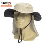 Tasman Wide Brim Hat with Neck Flap | Vision Safe