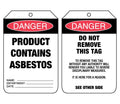 Cardboard Asbestos Danger Tags | Hazchem Site Marking | Uniform Safety Signs