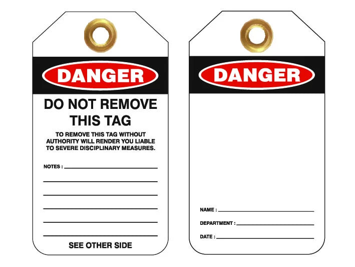 140x120mm Self Adhesive Danger Blank Safety Sign - Pkt Of 4 | Uniform Safety Signs