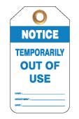 Heavy Duty PVC Notice Tags | Industrial Lockout | Uniform Safety Signs