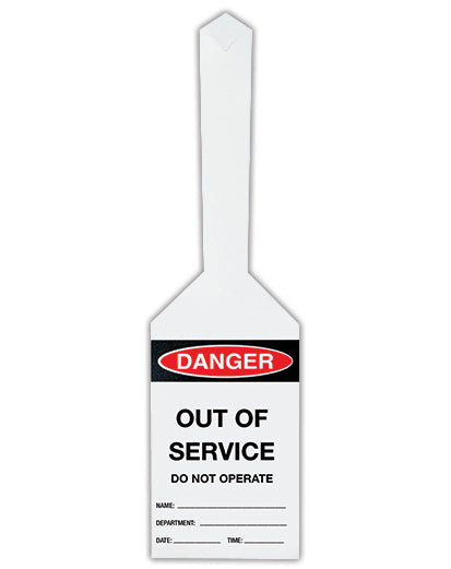 170x80mm Self Locking Danger Tags | Plant Maintenance | Uniform Safety Signs