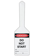 Self Locking Danger Do Not Start Tags | Plant Maintenance | Uniform Safety Signs