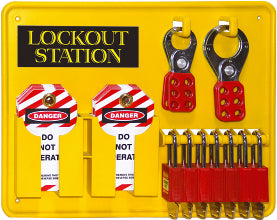 6 Lock Lockout Station | Industrial Energy Isolation | Uniform Safety Signs