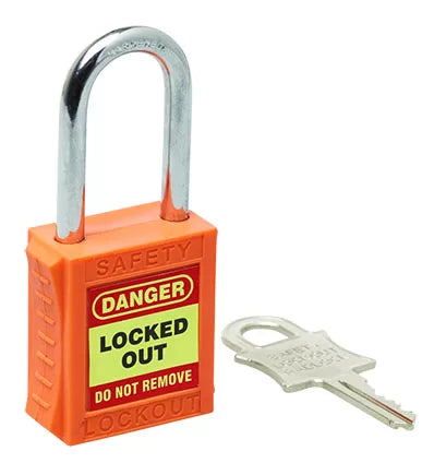 75mm Orange Safety Lockout | Industrial Energy Isolation | Uniform Safety Signs