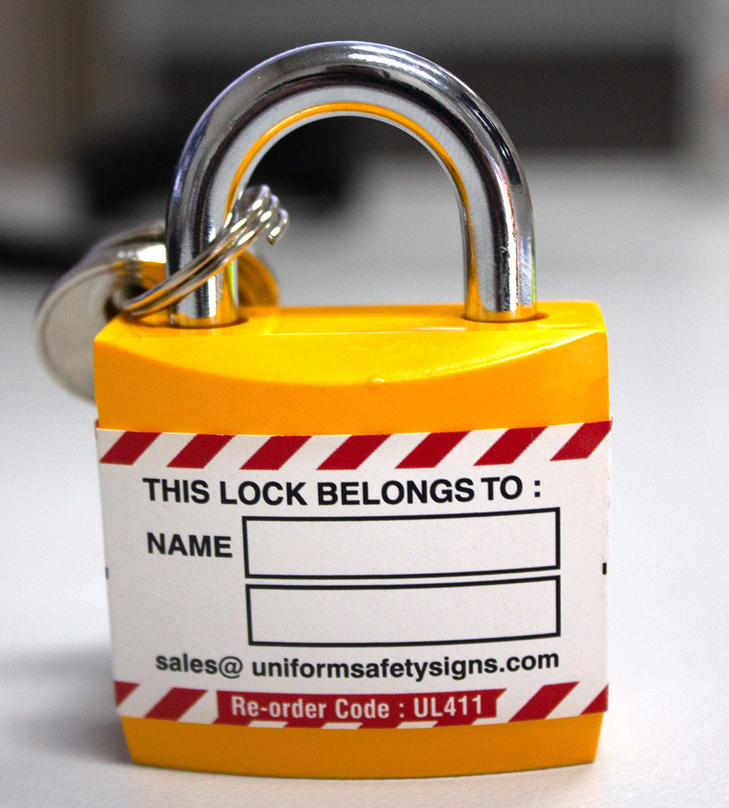 25mm Economy Safety Padlock | Site Lockout | Uniform Safety Signs, view 2