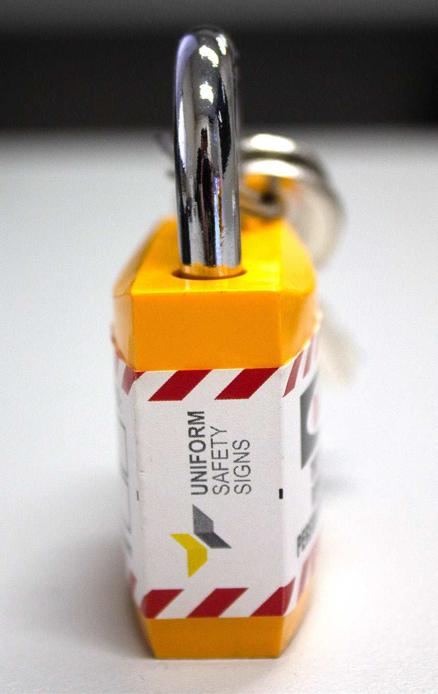 25mm Economy Safety Padlock | Site Lockout | Uniform Safety Signs, view 3