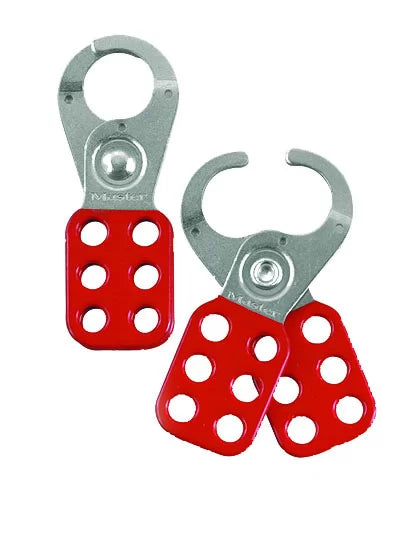 38mm Red Safety Lockout Hasp | Industrial Energy Isolation | Uniform Safety Signs