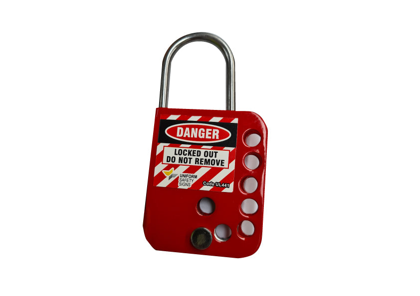 7 Hole Heavy Duty Hasp | Industrial Lockout | Uniform Safety Signs