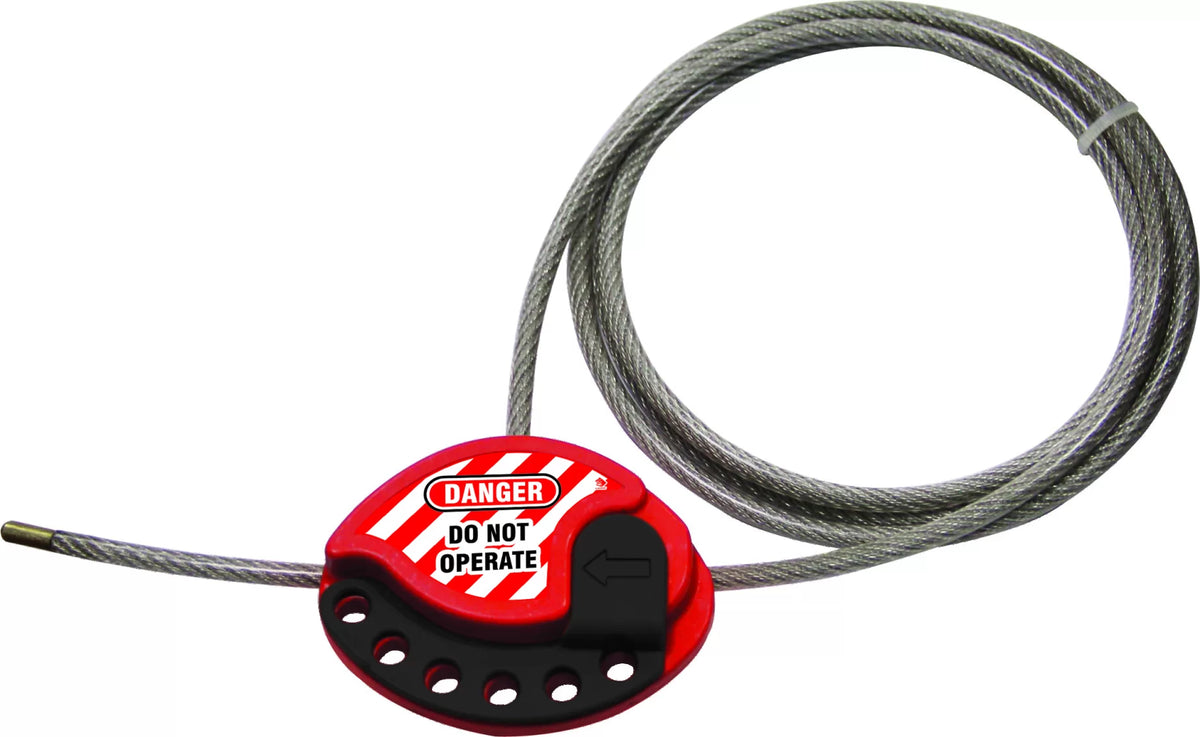 2 Metre Cable Mouse Lockout | Industrial Energy Isolation | Uniform Safety Signs
