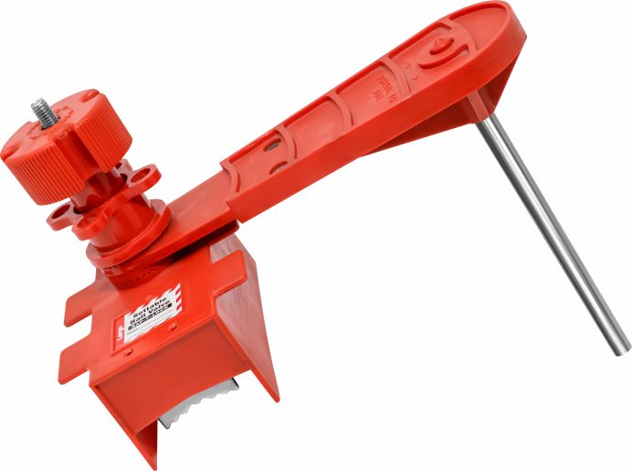 Large Adjustable Ball Valve Lockout | Industrial Piping | Uniform Safety Signs
