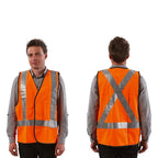 Fluro Safety X Back Taped Vest - view 1