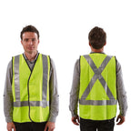 Fluro Safety X Back Taped Vest - view 2