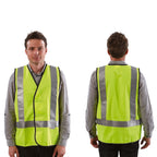 Fluro Safety H Back Taped Vest - view 2
