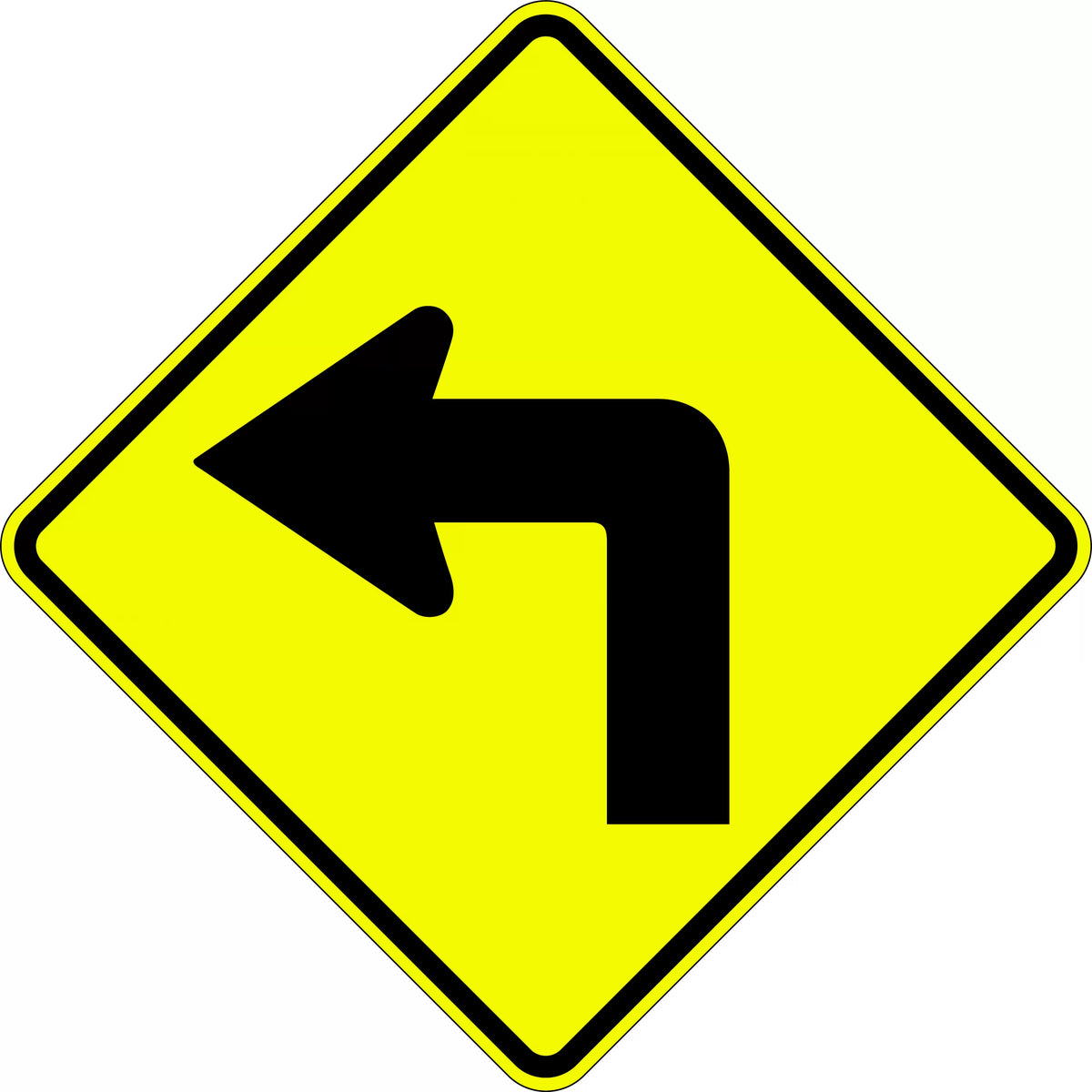 750x750mm Turn Left or Right Sign | Traffic Management | Uniform Safety Signs