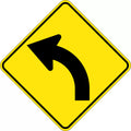 Aluminium Curve Picto | Road and Traffic Safety | Uniform Safety Signs