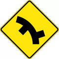600x600mm Aluminium Junction Sign | Roadworks | Uniform Safety Signs